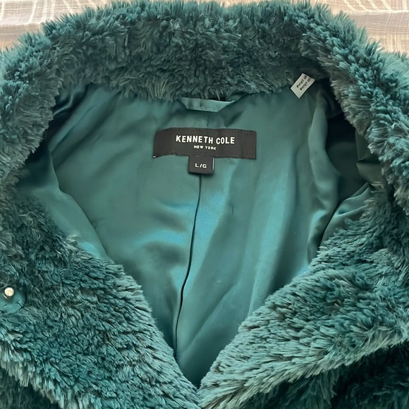Kenneth Cole Fuzzy Coat - Picture 2 of 7